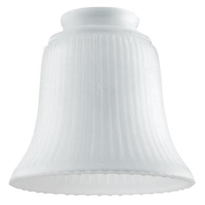 Frosted Ribbed Bell Shade